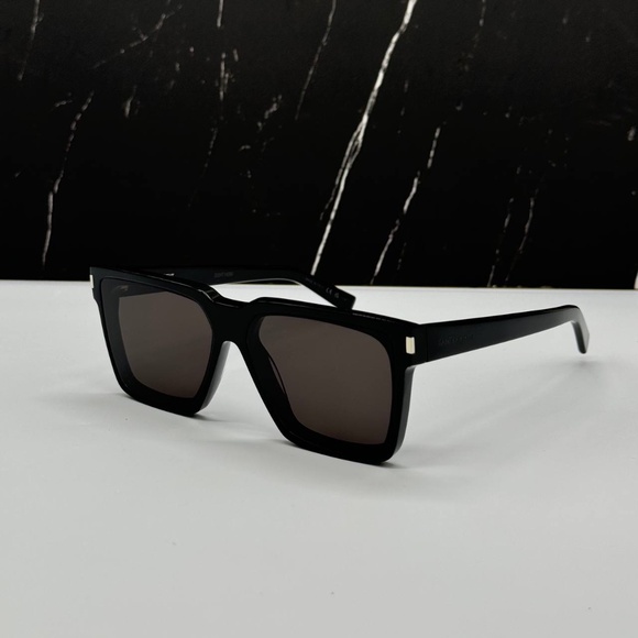 NEW SL610 001 SAINT LAURENT BLACK SQUARE SL 610 001 UNISEX SUNGLASSES - Picture 2 of 10